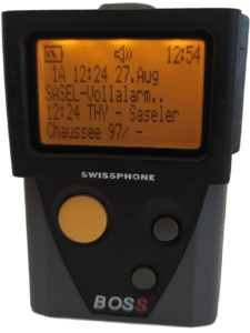 Digitaler Meldeempfänger DME Feuerwehr Hamburg Swissphone BOSS 925